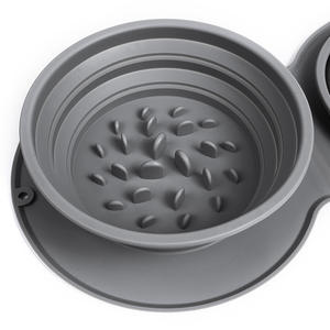 Bol pliable pour chien et chat, bol à nourriture et à eau pour animaux de compagnie, bol à nourriture lent pour animaux de compagnie, bol pliable pour animaux de compagnie, vente chaude - Product Image 4