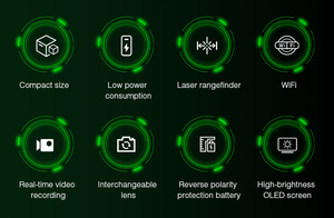 LNTV-MV 1000 M+ Télémètre thermique infrarouge monoculaire Wi-Fi grossissement 8X écran 1024x768 étanche <span class=keywords><strong>vision</strong></span> nocturne vidéo - Product Image 6
