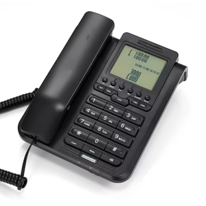 <span class=keywords><strong>Teléfono</strong></span> Analógico con Cable, Botones Grandes, Identificador de Llamadas, <span class=keywords><strong>Teléfono</strong></span> <span class=keywords><strong>Fijo</strong></span> Económico para Hotel, Personas Mayores, Material ABS de Fábrica - Product Image 1