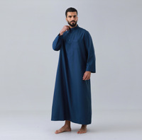 CCY Thobe pour hommes d'Arabie Saoudite, Daffah Thawb du Qatar, Jubbah musulmane traditionnelle, Robe à col montant pour usage quotidien, Vente en gros, Qamis Dishdasha pour l'Aïd
