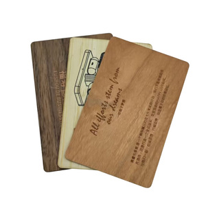 Cartes NFC en bois Xinyicheng avec puce CPU Muka, stockage 10000, passives, pour contrôle d'accès hôtelier et cartes de visite - Product Image 1