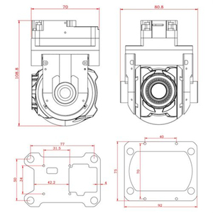 Tarot TL10X-T2D 2-Axis Ball <b>Camera</b> <b>Gimbal</b> Optical 10X Zoom HDMI Output Motors for Fixed-Wing Multi-rotor FPV - Product Image 6