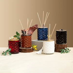 Mescente Animal World Désodorisant sans <span class=keywords><strong>alcool</strong></span> Diffuseur d'huiles essentielles Diffuseur de roseaux de luxe avec couvercle en métal - Product Image 2