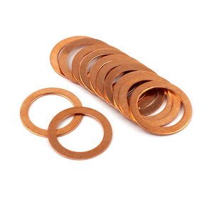 High Temperature Performance 12*16*1mm Corrosion Resistant <strong>Copper</strong> Flat <strong>Washer</strong> <strong>Copper</strong> <strong>Washers</strong> for Injectors Nozzles - Product Image 3