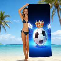 US-Canada-Mexico Football Fan Gift Fleece Summer Digital Print Quick Dry Beach Bath Sports Towel