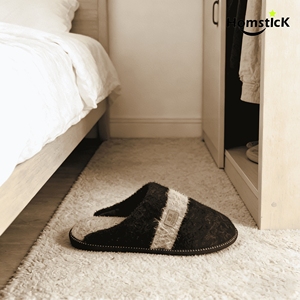 Chaussons confortables en <span class=keywords><strong>feutre</strong></span> pour hommes, antidérapants, chauds, pour l'intérieur, pour l'automne et l'hiver - Product Image 2