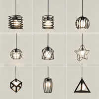 Lampe suspendue LED multi-têtes OEM ODM, luminaire en fer pour îlot de cuisine, restaurant, salle à manger, lustre