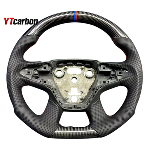 YTcarbon para Logan <span class=keywords><strong>Sandero</strong></span> Duster Stepway MCV, piezas de automóvil, accesorios interiores de coche, volante de estilo de madera personalizado - Product Image 2