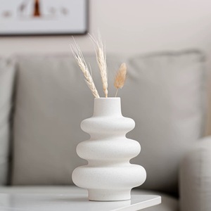 Vaso a Spirale in <span class=keywords><strong>Plastica</strong></span> Stile Nordico, Piccolo Portafiori Semplice, Bottiglia Decorativa per <span class=keywords><strong>Fiori</strong></span>, Ornamenti Moderni per Soggiorno e Casa - Product Image 3