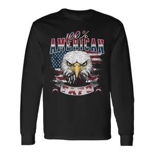100 T-shirts à manches longues American Patriot Usa Eagle Fafo - Product Image 1