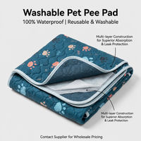 Tapis d'entraînement pour chiot lavable et réutilisable, absorbant multicouche pour cage, canapé et voyage