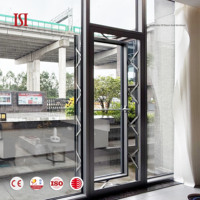 Ventanas Corredizas Antirrobo de Diseño Nuevo con Exterior de Aleación de Aluminio, Doble Acristalamiento Templado Resistente a Impactos y Huracanes, Directo de Fábrica