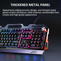 Combo de Teclado Mecánico RGB de Alta Calidad, Ratón y Auriculares para PC de Escritorio, con Luz LED de Arcoíris