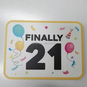 Custom PVC Foam Board Printing Signs Happy Birthday Photo Booth Props Kit