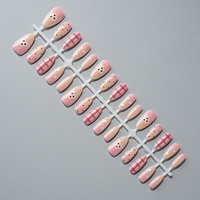 Nouvel ensemble de 30 faux ongles à presser en PMMA, forme amande, de luxe, écologiques et de haute qualité pour le nail art XR-03 - Collection 2026