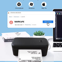 Impresora de Etiquetas Térmicas de 4 Pulgadas al por Mayor, USB, 203DPI, Alta Velocidad, para Pequeñas Empresas, Etiquetas de Envío, Compatible con Múltiples Sistemas Operativos, en Stock