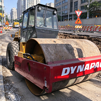 Rouleau compresseur vibrant à tambour unique Dynapac CA30D d'occasion, d'origine suédoise, pour le compactage routier