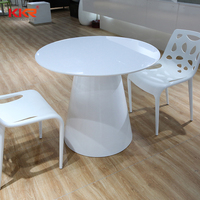Benutzer definierte Marmor Cafe Tisch Marmor runden Esstisch Set Luxus runden Esstisch
