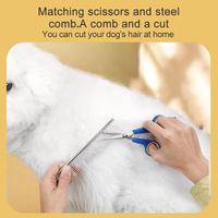 Gants pour animaux de compagnie peignes ciseaux à ongles Kits de toilettage 8 pièces ensemble chien chat nettoyage produits de toilettage ensemble d'outils de manucure