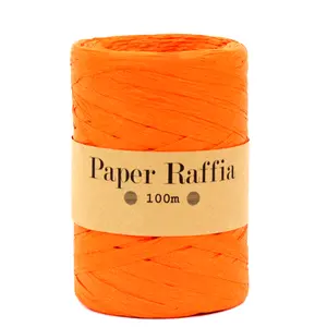 Papel de ganchillo, hilo de rafia de papel de cuerda natural respetuoso con el medio ambiente para bolsos de ganchillo