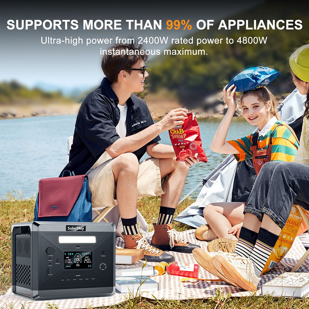 SolarPlay Q2501 2400 W Centrale Elettrica Portatile, Batteria