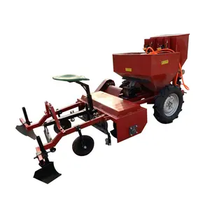 Direct selling single ridge double row rotary tillage ridging film spraying potato planter