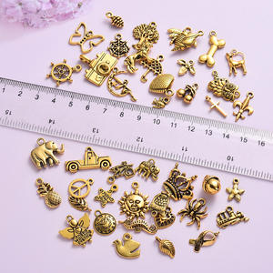 إكسسوارات اصنعها بنفسك, 100 قطعة من الذهب والفضة قلادة سوار قلادة سبيكة صغيرة اكسسوارات اصنعها بنفسك - Product Image 3