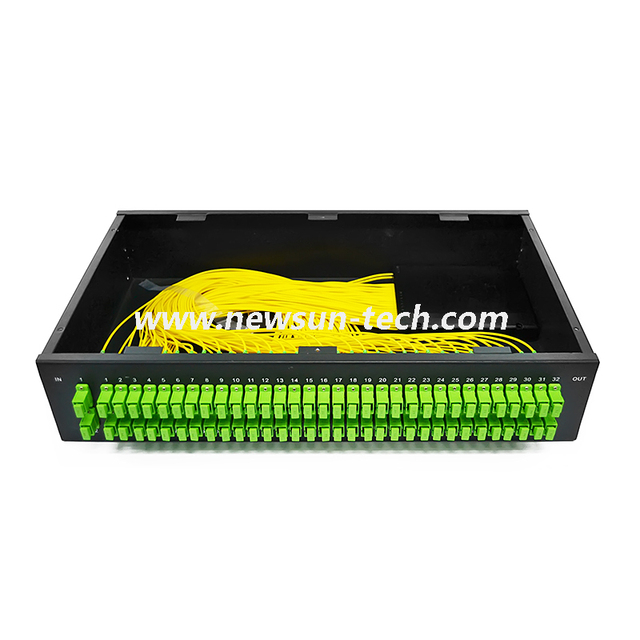 1U/2U 19" Rack-mounted SC FTTH PLC Splitter Fiber Optic Equipment