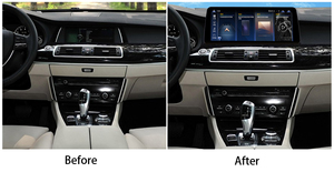 Lecteur multimédia autoradio Android à double système avec écran tactile HD de 12,3 pouces pour BMW série 5 F10 F11 GT CIC 2010-2012 - Product Image 2
