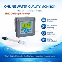 Alat Analisa pH Meter Industri Digital Online Output 4-20mA Sensor PH/ORP Otomatis untuk Kolam Renang Air Limbah 0.01pH