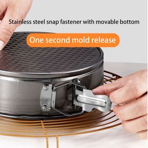 Lock Non-Stick <b>Cake</b> <b>Mold</b> with Mousse Honeycomb Buckle Carbon Steel Plate Live Bottom <b>Mold</b>-Baking Tools - Product Image 5