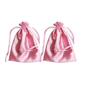 Pochette cadeau en satin, pochettes à bijoux, sacs à bonbons pour mariage, sacs à dragées pour fête nuptiale, sacs à cordon - Product Image 3