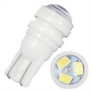 Feu de position latéral LED T10 en céramique pour voiture, 2835 3SMD 2W, avec lentille, projecteur, lampe de lecture, éclairage de plaque d'immatriculation - Product Image 1