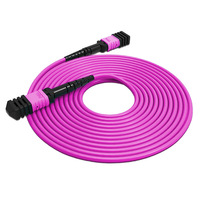 Cordon de raccordement à fibre optique MPO-MPO 8 cœurs de haute qualité OM4 ligne de fibre optique personnalisée 1M 2M 10M 20M