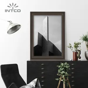 INTCO New Arrival Home Decoration Washed Grey Rustic Photo Frame