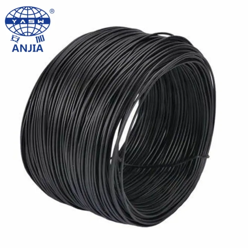 Hot Sale Soft Black Annealed Iron Wire Binding 18 Gauge Wire Twisted Plastic Tie Wire Core