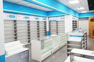 05-QWJYS009-B Vitrina Ecológica para <span class=keywords><strong>Farmacia</strong></span>, Estantes de Vidrio para <span class=keywords><strong>Farmacia</strong></span>, Diseño de Estantes para <span class=keywords><strong>Farmacia</strong></span>, Diseño Interior Personalizado para Tiendas - Product Image 5