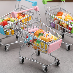 Dropshipping Shopify Mini Grocery <b>Shopping</b> Cart <b>Toy</b> Pretend Supermarket <b>Trolley</b> For Kids Role Play - Product Image 3
