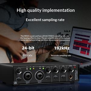 Carte son externe professionnelle USB BHA BH22 sans pilote pour diffusion en direct, instruments de musique, composition musicale, console de <span class=keywords><strong>mixage</strong></span> - Product Image 3