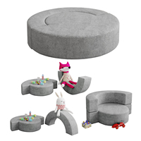 Saien Sleeper salle de jeux chaise pliable enfants canapés 4 pièces modulaire mousse enfant en bas âge échelle jouer chambre pliant canapé-lit enfants