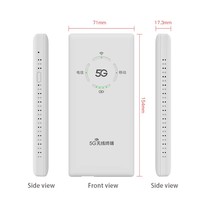 Point d'accès WIFI portable 5G avec batterie de 10000 mAh, prend en charge la fonction de banque d'alimentation mobile, routeur sans fil, démodulateur, MIFI de poche mobile