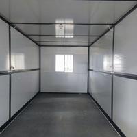 Maison conteneur pliable de type X de 20 pieds, préfabriquée, extensible, portable, pour bureaux mobiles et logements