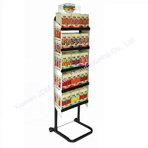 OEM customize displays chocolate bars food display case honey display stands