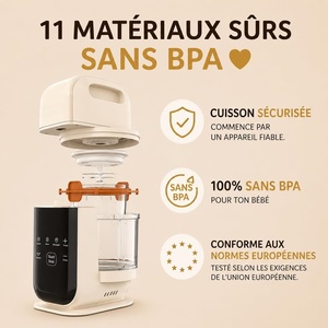 Robot culinaire électrique en verre pour bébé 220V, appareil de cuisine de qualité alimentaire pour usage domestique - Product Image 2