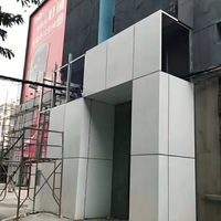 Revêtement architectural en aluminium massif pour mur de bâtiment commercial