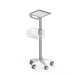 Chariot médical Chariot mobile avec roues Chariot dentaire en acier inoxydable Chariot de laboratoire de bureau à roulettes avec grand plateau de table - Product Image 5