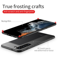Coque de téléphone en gros pour Samsung Galaxy S23 Plus S22 Ultra S21 FE, coque arrière MSVII en PC dur, ultra fine, mate, anti-traces de doigts