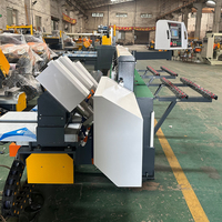 Scie automatique à panneau d'onglet en marbre à 3 têtes Machine de découpe de blocs de pierre à angle de 45 degrés Polissage de carreaux de céramique de haute précision 10kW