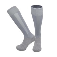 Chaussettes de sport montantes pour enfants en coton/nylon/spandex tricotées, personnalisées en gros, de haute qualité, pour l'été, football/soccer