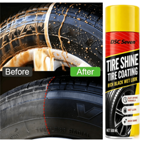 Spray de soin des pneus pour voiture au parfum de citron 500 ml avec revêtement noir